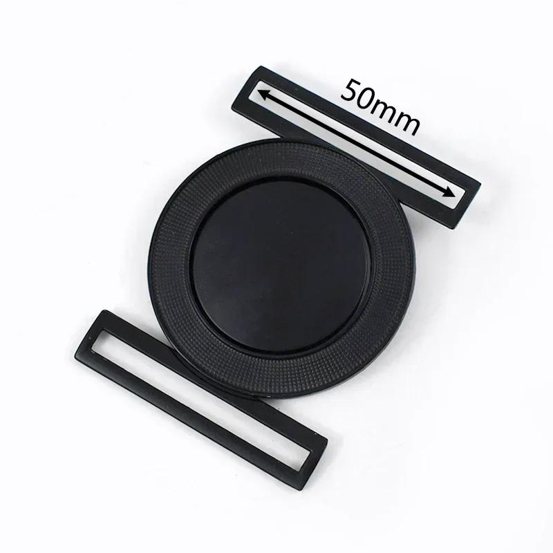 Meetee 1/2/4/5Pcs 30-60mm Metal Waist Belt Buckle Ribbon Band Adjust Clasp Coat Down Jacket Belts Decor Hook Buckles Accessories