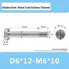 M6 D6D8 Stainless Steel Slotted Plug Screw, Half-Thread, Smooth Shank, Shoulder Limit Bolt