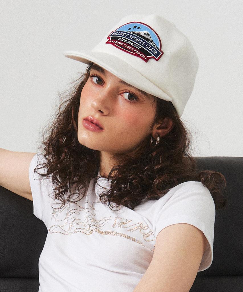 FALLETT Sports Club Wool Ball Cap Ivory