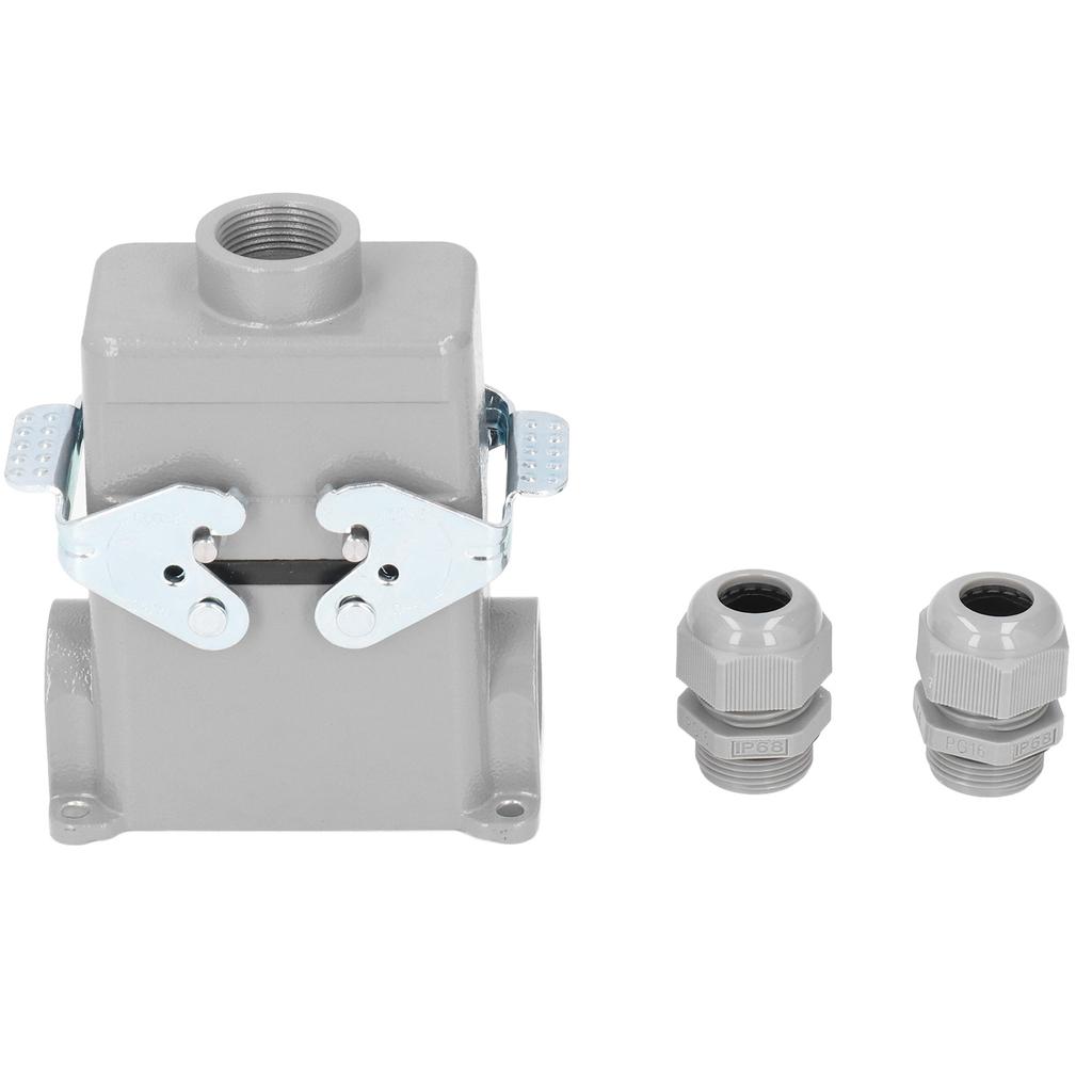 Heavy Duty Connector Rectangular Cast Aluminum Alloy Connector with Industrial Plugs 16A 500V
