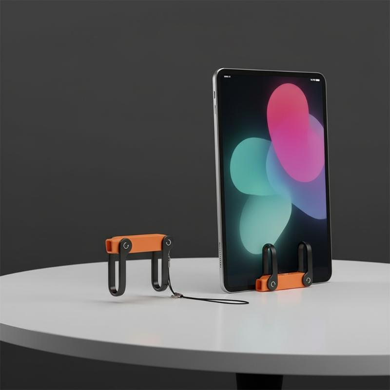 Type C Phone Charging Bracket Adapter 240W Fast Charging OTG Type-C Male To USB-C Female Converter With Foldable Holder