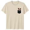 Dog In Pocket Animals Dogs Mens T-Shirt Womens Tee Graphic Tee Unisex Top