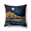 Polyester Pillowcase Automobile Decoration Mountain Home Print Pillowcase Waist Cushion Cover Bedside Cushion Cover Bedside Cushion Cover