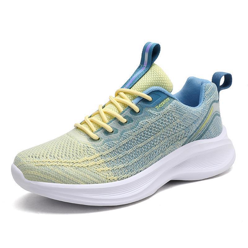 Autumn Middle School Students Lightweight Breathable Fly-woven Casual Shoes Running Shoes Women's Travel Shoes Sports Women
