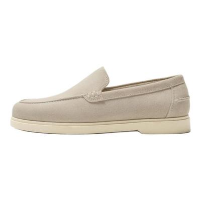 Mocasines Vintage Cómodos Zapatilla Hombre Beige 12613520002