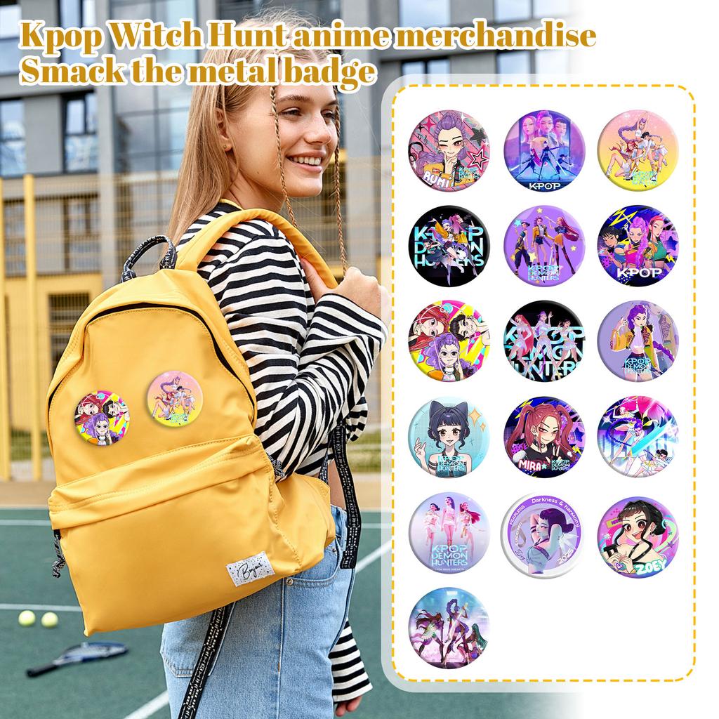 Kovové odznaky s anime postavičkami ve stylu připínáčků, brože na podporu anime