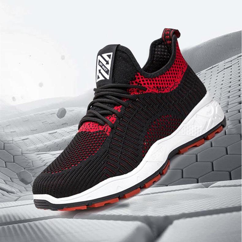 Men's Shoes New Fly-woven Breathable Casual Running Shoes Student Mesh Sports Shoes Men's Shoes Spring