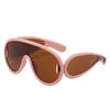 Oversized Y2K Punk One-Piece Sunglasses Women Sports Wave Mask Sun Glasses Luxury Steampunk Eyewear