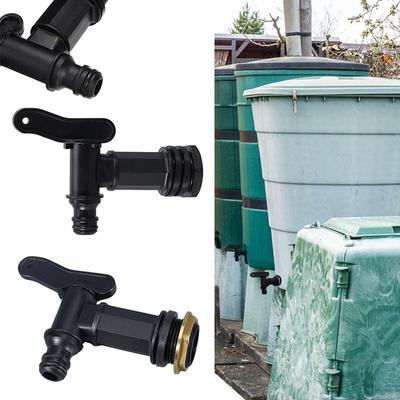 2PCS Bucket Valve Accessories Plastic Faucet Adapter Cover 3/4 Black Nipple For Barrel Adaptor