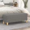 349376 vidaXL Bench Dark Grey 100x35x41 Cm Fabric