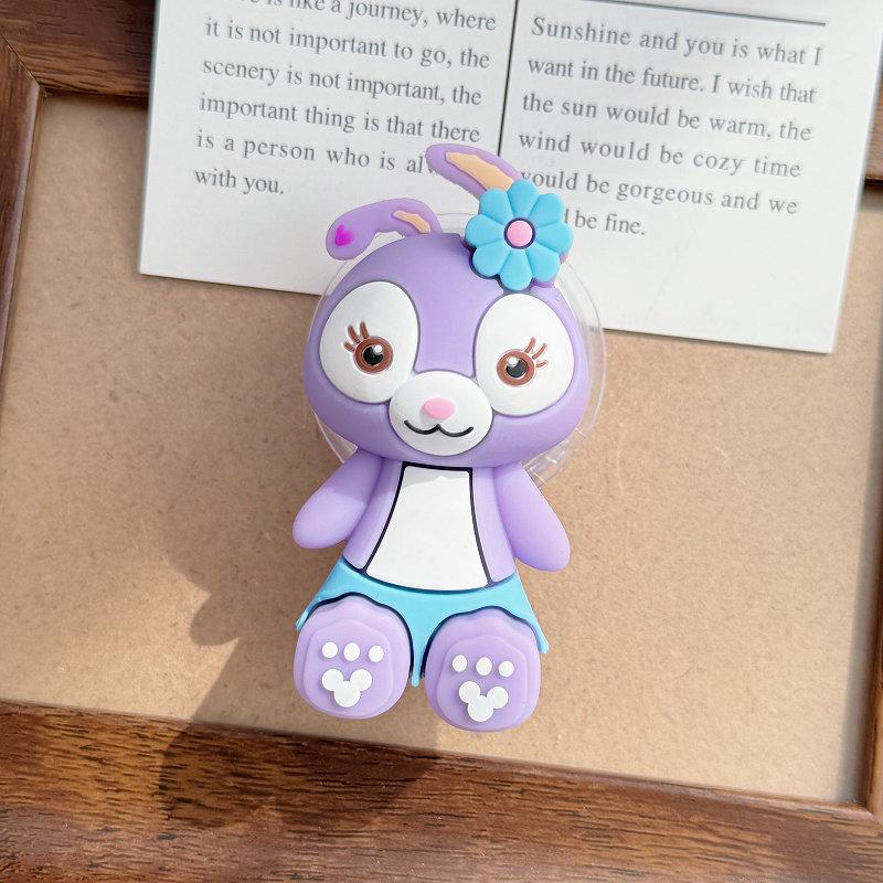 3D Cartoon Silicone Doll Phone Stand & Magnetic Anti-Drop Airbag Buckle