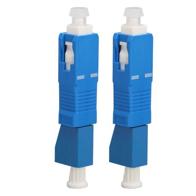 2Pcs Fiber Adapter SC Male To LC Female Low Loss High Accuracy Widely Used SM 9 125 Hybrid Adapter for CATV Networks