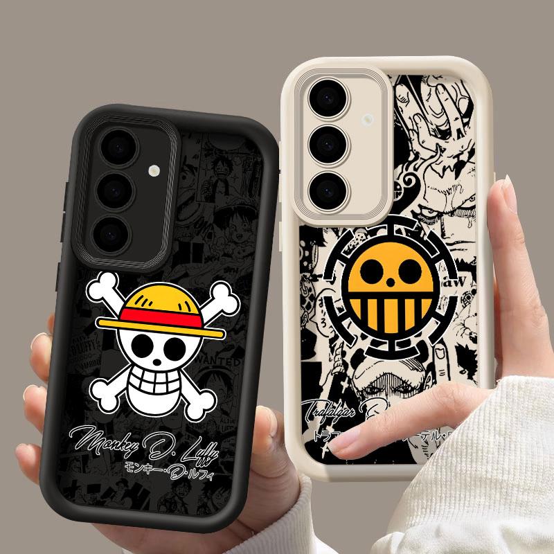 Anime Logo One Pieces Phone Case For Samsung S26 S25 S24 S23 S21 S20 Ultra Luffy Funda For Galaxy S25 S24 FE S26 Plus Soft Cover