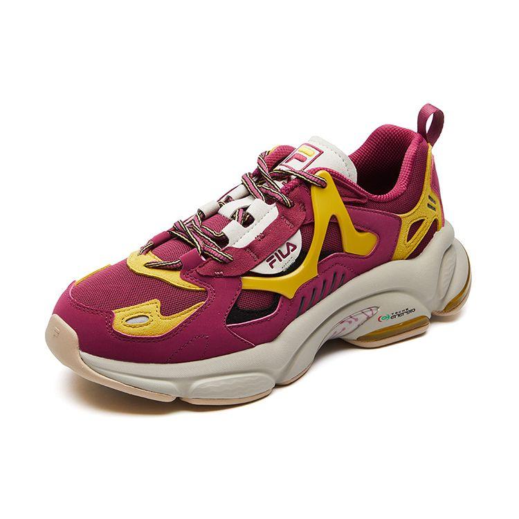 FILA RJV Fabric Low-Top Sports Casual Shoes Women Sneakers Burgundy F12W111138FBJ