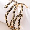 Exquisite Leopard Pattern Snake Bracelet Adjustable Opening Bangle Fashionable Wrist Accessory Unique Accessories