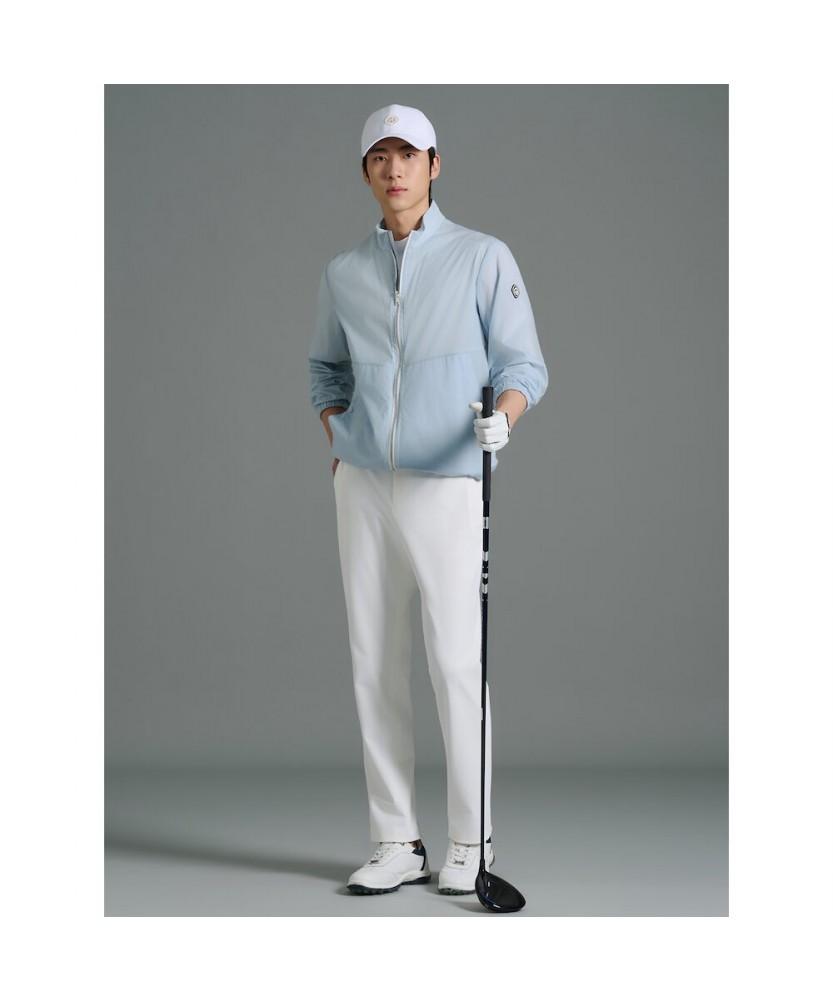 Beanpole Golf Men'S Lightweight Perforated Jumper - Sky Blue