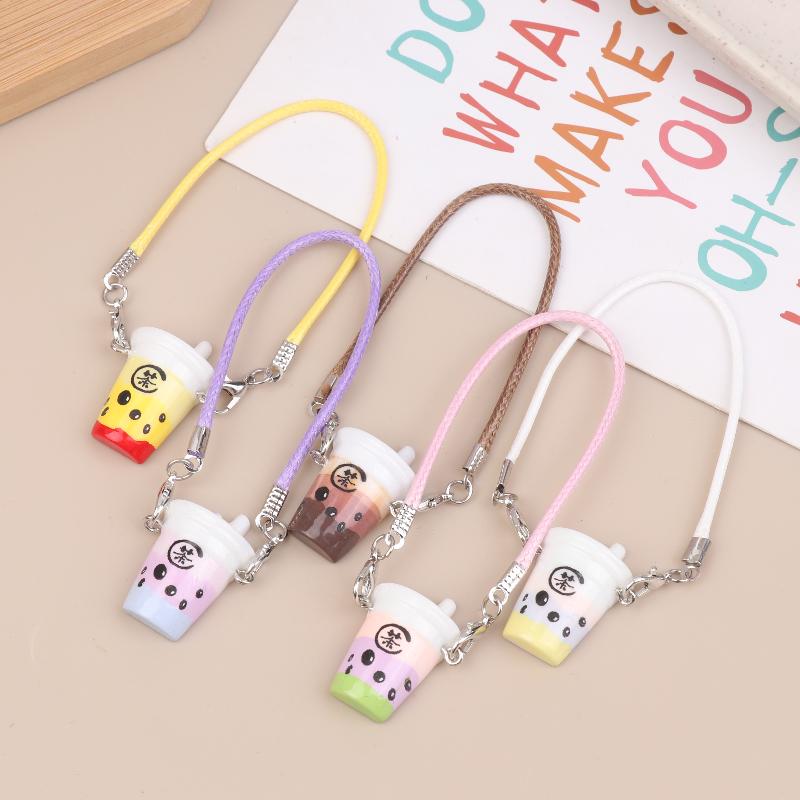 

5/10Pcs Simulation Mini Bubble Tea Cup Crossbody Bag Cute Small Pendant Dolls Clothes Accessories Dollhouse Decoration Toys 5Pcs random