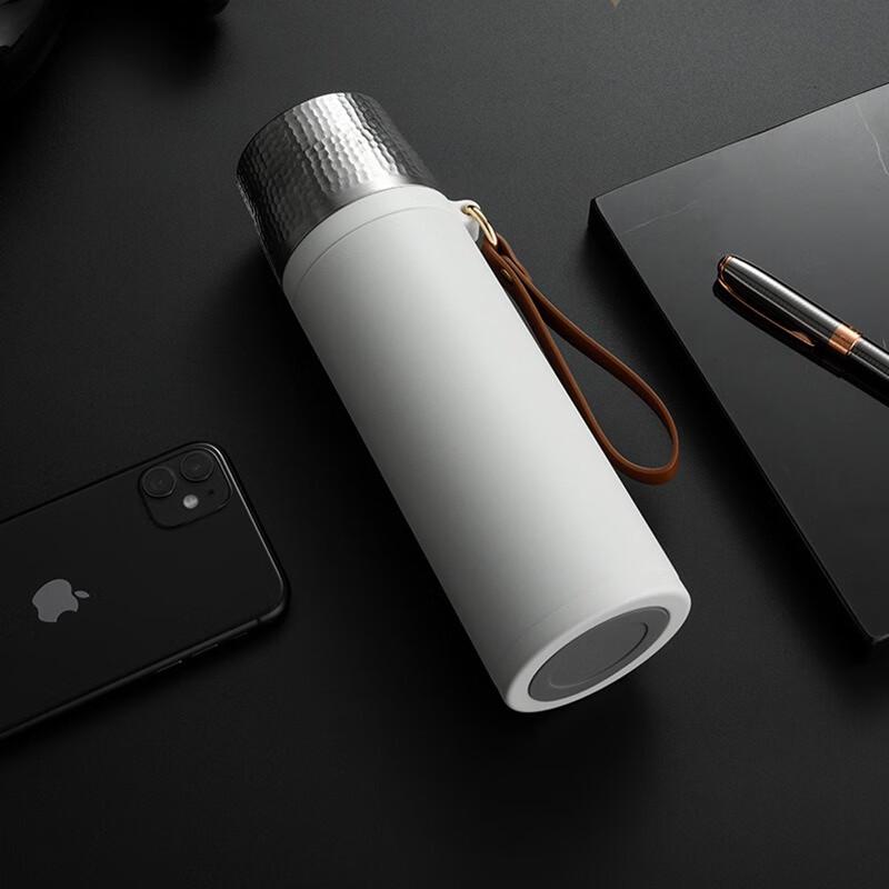 MRSIKEY Ceramic Lined Tea Infuser Insulated Mug