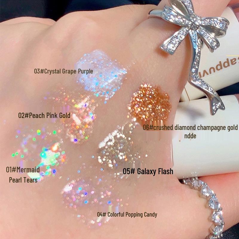 Kapaoweini Starlight Liquid Eyeshadow - Fine Shimmer Crystal Diamond Glitter Tear Drop 4g