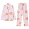 Pajamas Women'S Pure Cotton Long-Sleeved Women'S Autumn And Winter Cotton Thin Cardigan Loungewear