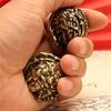 Zhong Kui Messing Walnuss Gesundheitsbälle - Dreieckiger Bodhi Bronze Kreatives Geschenk