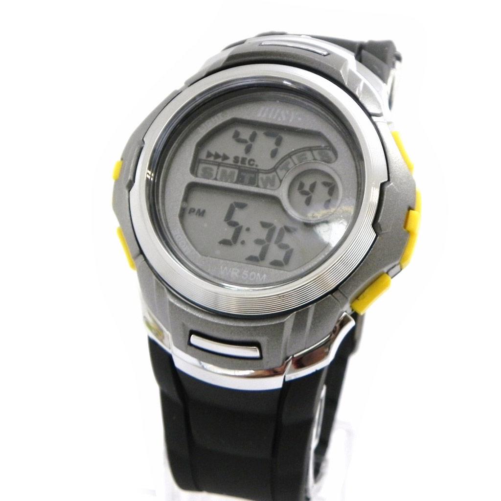 Les Trésors De Lily [I1050] - Montre Sport 'Busy' jaune gris