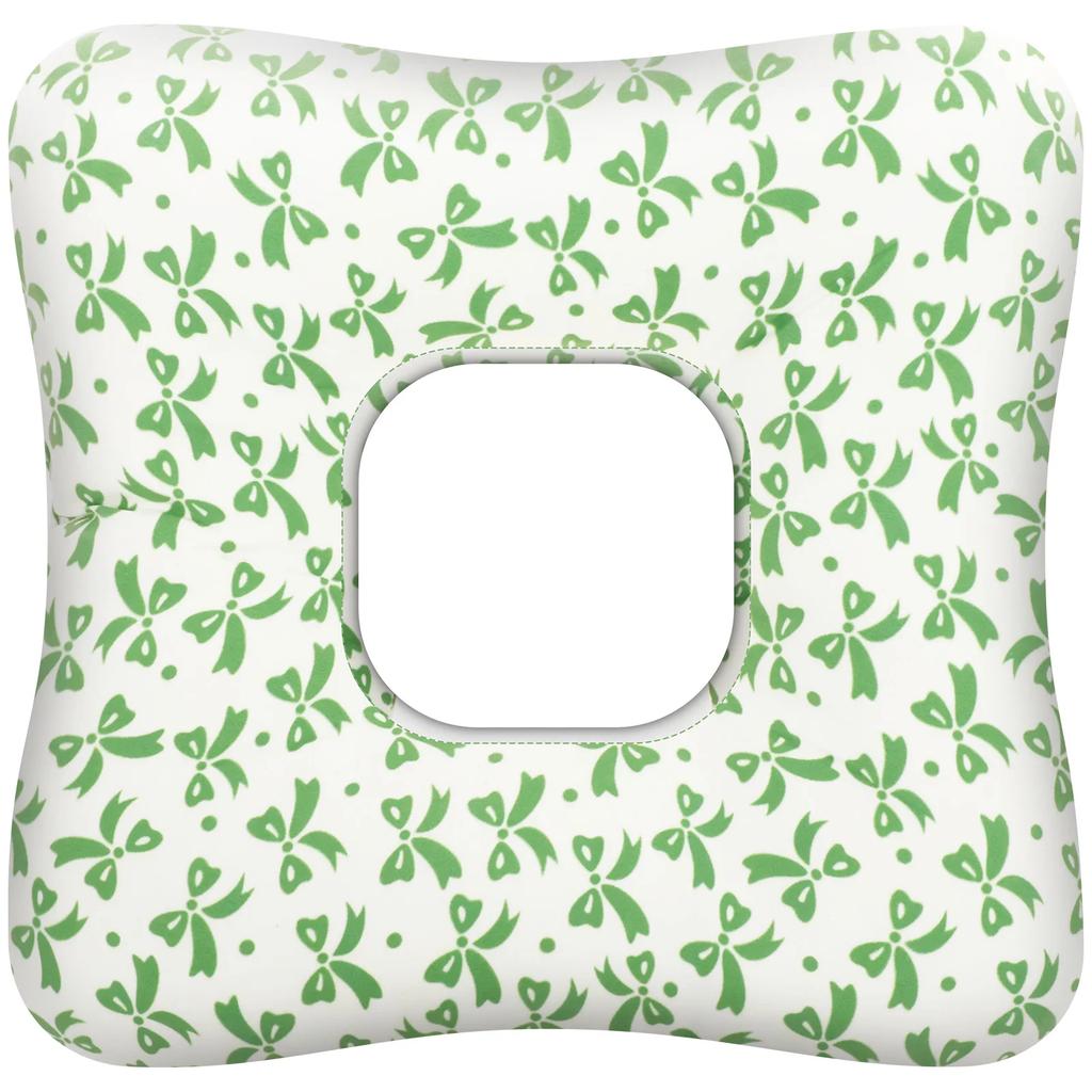 Ear Piercing Pillow for Side Sleepers Superfine Fiber Cotton O Type Hollow Design Strong Support Portable Ear Guard Pillow