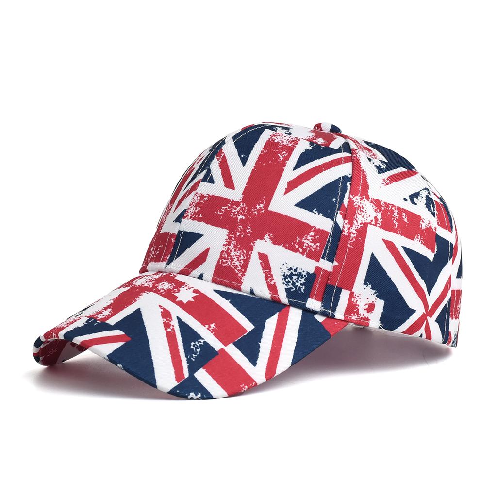 Unisex American Flag Sticker Baseball Net Caps Spring and Summer Outdoor Adjustable Casual Hats Sunscreen Hat