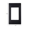 Panasonic Advance Series Switch Plate (1 Series) (Matte Black)