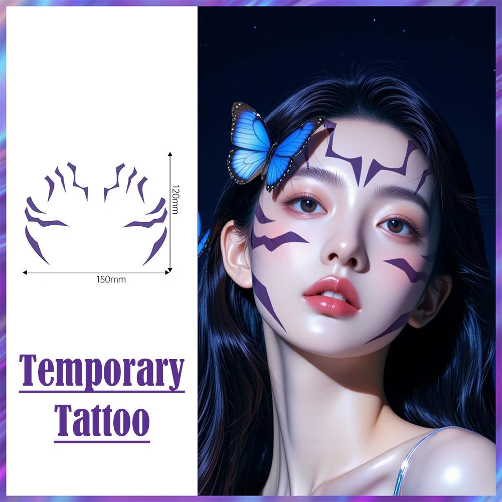 NOWY KPop Demon Hunters Zestaw Tatuaży Tymczasowych Wzory Rumi& Jinu | Bithday Panty HUNTR/Xi Saja Haloween Cosplay Tatuaże Rumi