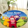 Personalized T-Teletubbies Round Chair Office Rug - Perfect for Mat, Office Chair & More - Ideal Gift for Birthdays and Holidays