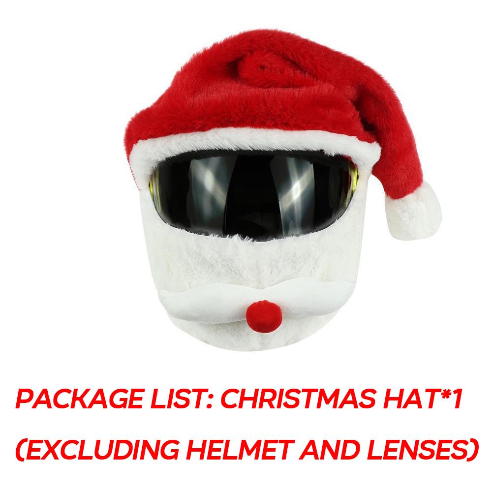 

Чехол для мотоциклетного шлема, рождественский мотоциклетный головной убор, защитный чехол на все лицо, рождественские защитные детали для головного убора, рождественские подарки