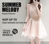 Robe Midi Chiffon Style Coréen Fausse Deux Pièces Été 2026 pour Femmes