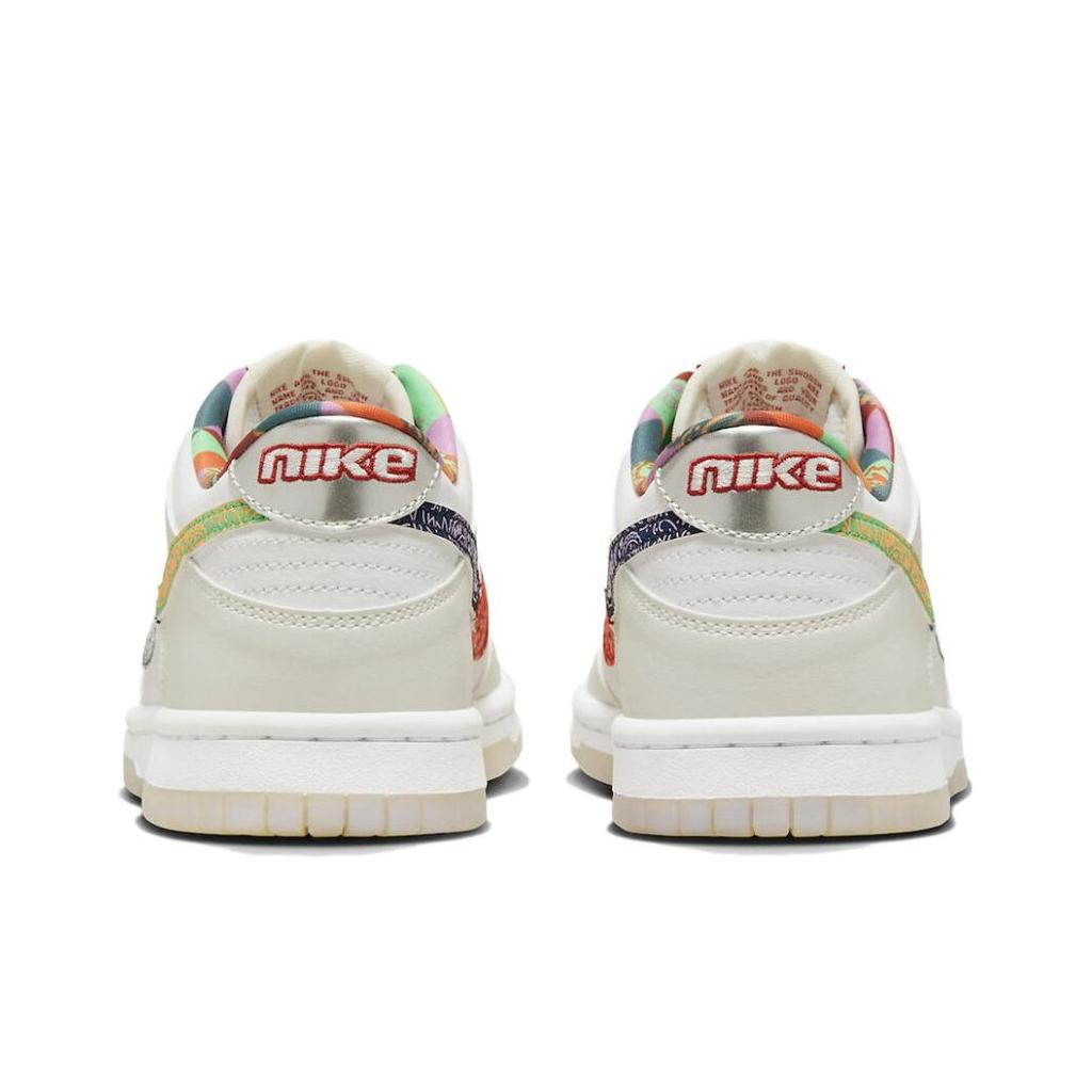 Nike Tênis Dunk Low GS Multicolor Paisley Infantil Branco Difuso-Azul Mystic-Vermelho FN8913-141