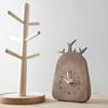 Baobab Wood Silent Clock [Banana Workshop] Table Clock  Wall Clock, Silent, 12 X 20 X 3 Cm, 110g Lightweight, Wood Grain, Bedroom, Living Room,