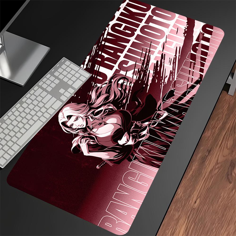 White Mouse Pad Anime Large Mousepad Bleach Manga Panel Laptop Office Rubber Soft Table Mat Pc Keyboard Gaming Non-Slip Carpet