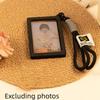 Blank Photo Frame Keychain Candy-Colored Photo Frame Keyring Insert Photo Split Key Pendant Diy Key Holder
