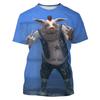 Cute Fun Animal Pig 3D Print Sport  Breathable Men T-shirt Outdoor Street Casual Daily