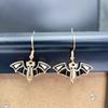 Whimsical Bat Pumpkin Cartoon Dangle Earrings Lightweight Alloy Design For Halloween Party Costume Accessories