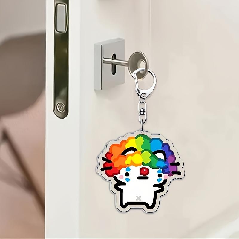Various Cute Cartoon Cat Acrylic Keychains, Perfect As Gifts for Friends Or As Couple Charms.