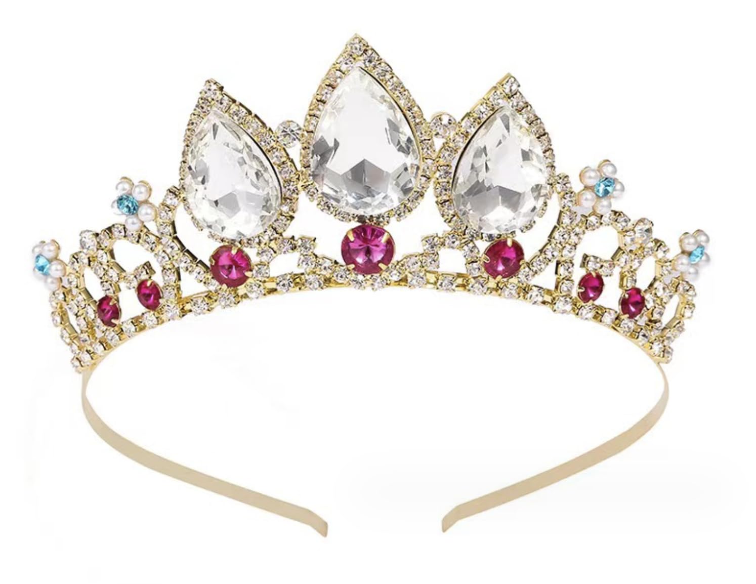 

Донали Принцесса Тиара Ободок Корона для Детей и Взрослых, Аксессуары для Косплея, Аксессуары для Волос, Костюм (Стиль Рапунцель)