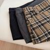 Damen Woll-A-Linien-Shorts für Herbst/Winter: Dicke, Schlankmachende, Bootcut-Stil, Scharfe Heißhosen.