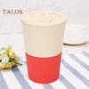 380ML Coffee Cup Food Grade Material High Temperature Resistant Thick Leakproof Anti-crack Travel Mug With Lid Reusable Non-slip Sleeve Outdoor