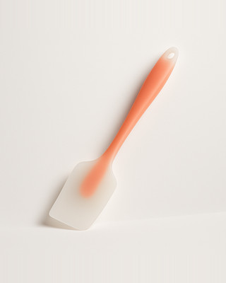 Non Stick Baking Silicone Spatulas Cake Flour Mixing Scraper Random Color