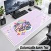 Little Twin Stars Personalized Large Mouse Pad Custom Name Text Extended Desk Mat Gaming Mousepad