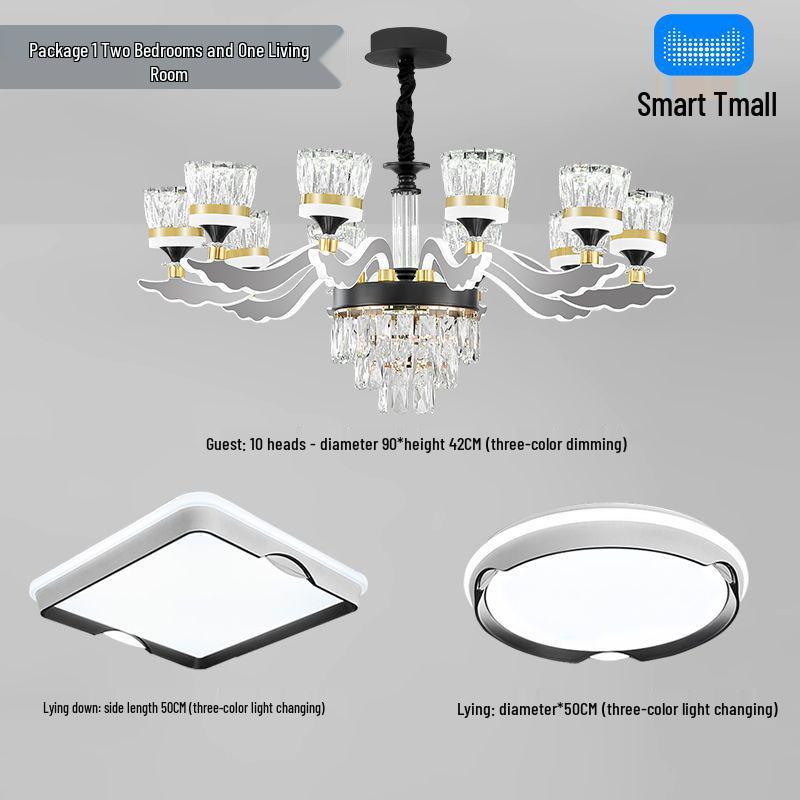 Luxury Modern Crystal Chandelier for Living Room - Elegant Luminous Fixture