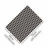Matte Black Honeycomb Sticker for Car Side Window, Vinyl Sticker for Triangular Window Decoration,