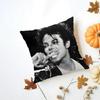 Michael Jackson Kissenbezug Waschbar Leinen Kissenbezug Weich für Tägliches Sofa Bett Wohnzimmer Dekoration
