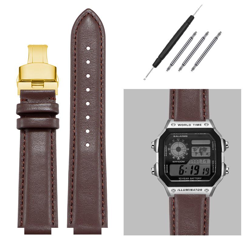 16MM genuine leather watchband for G-Shock Casio DW5600/GW-B5600/G-5600/GW-M5610 Replace wristbands Convex watch strap