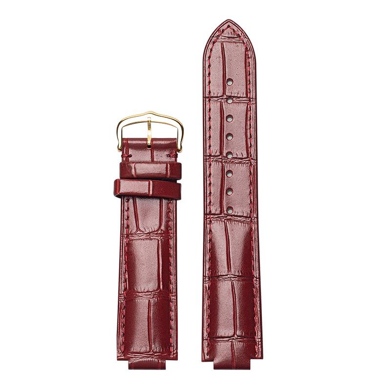 

Высококачественный водонепроницаемый ремешок для часов из натуральной кожи для мужчин и женщин - дизайн в виде синего воздушного шара с выпуклым/вогнутым интерфейсом 22mm Outer - 14mm Inner